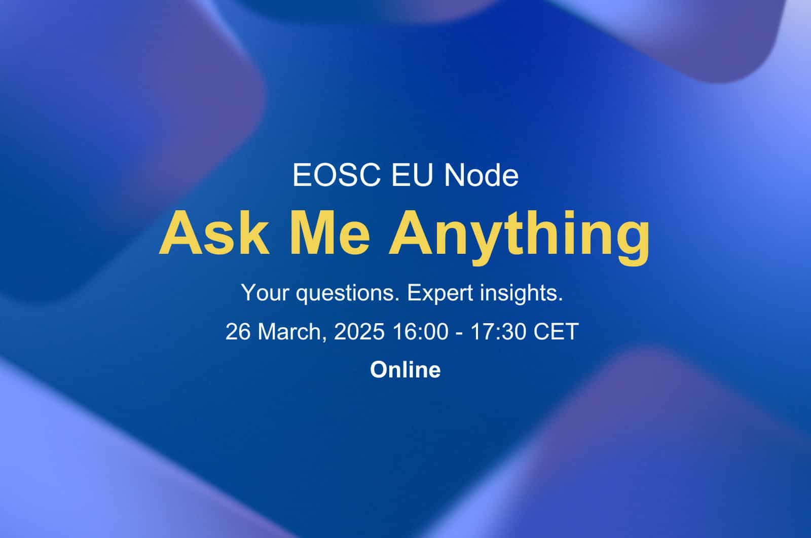 EOSC EU Node Ask Me Anything